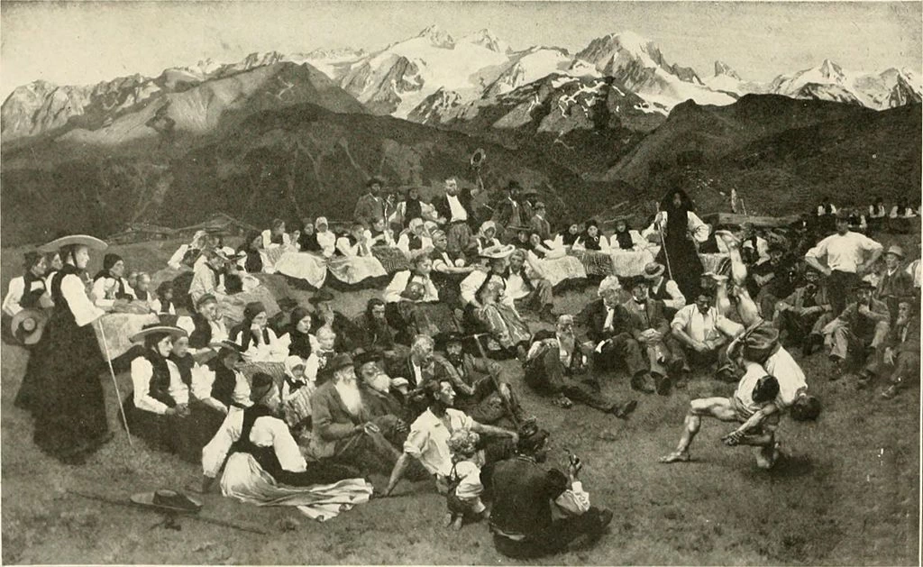 Charles Giron - Una festa nelle Hautes Alpes